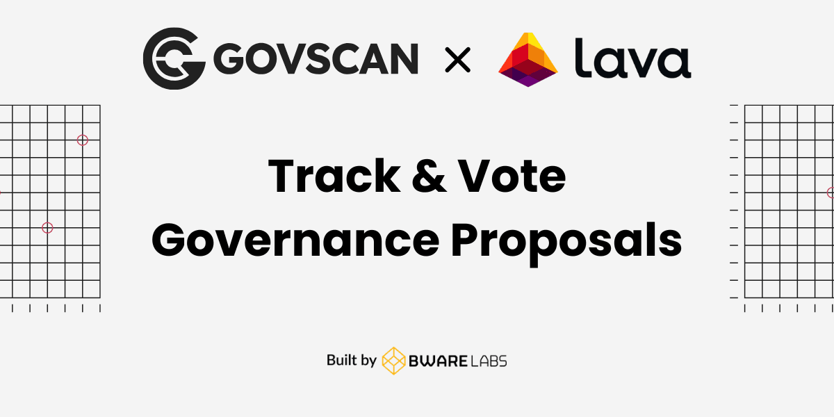 Track and Vote on Governance Proposals for Lava Network using GovScan